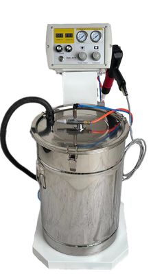 Μηχανή επικάλυψης βιομηχανικής σκόνης 40KG για λειτουργία επιφάνειας μετάλλου Αυτοματοποιημένο ψεκασμό