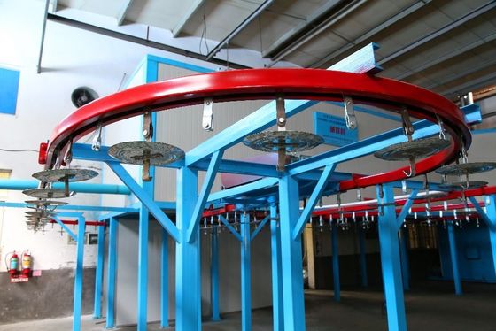 1.2mm Ατσάλι Αυτοματοποιημένη Γραμμή Επιχρισμού σκόνης Σύστηματα υψηλής ταχύτητας βιομηχανικής επιχρισμού σκόνης