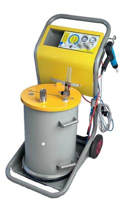 Μηχανήματα επικάλυψης μετάλλων με υποστρώμα χάλυβα Πυροβόλο επικάλυψης με ηλεκτροστατικό ψεκαστήρα