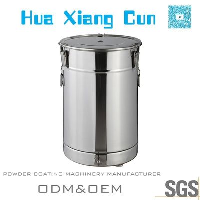 Μεγάλη χωρητικότητα ατσάλινου χάλυβα Powder Coating Hopper Εύκολο στην γραμμή παραγωγής επικάλυψης